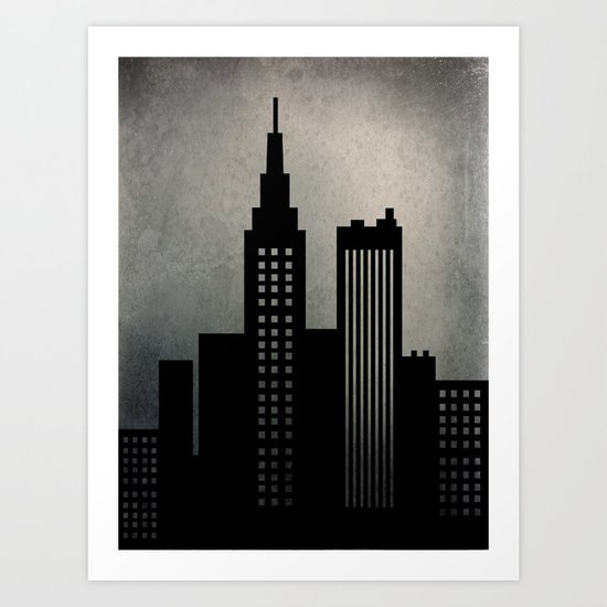 City Skyline Art Print