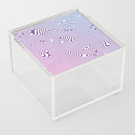 Pinky Optical Illusion Lines  Acrylic Box