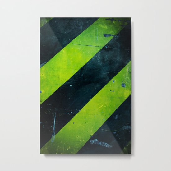 Warning! Metal Print