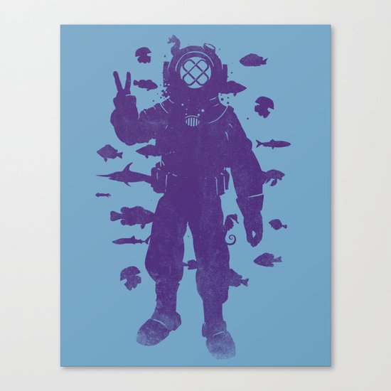 peace under water Canvas Print