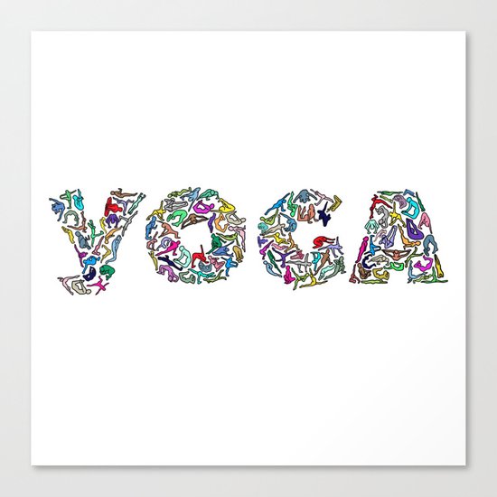 YOGA Figure Poses Canvas Print