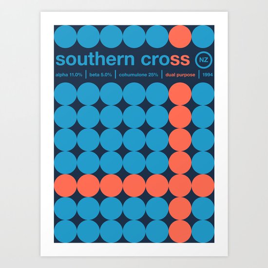 southern cross single hop Art Print