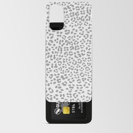 Leopard Spots Pattern (gray/white) Android Card Case