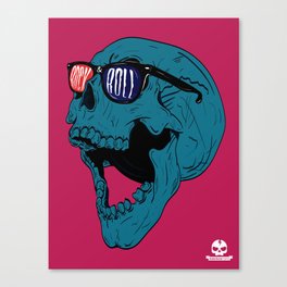 Rock N' Roll Skull Canvas Print