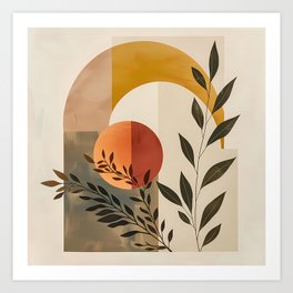 Simple botany composition Art Print