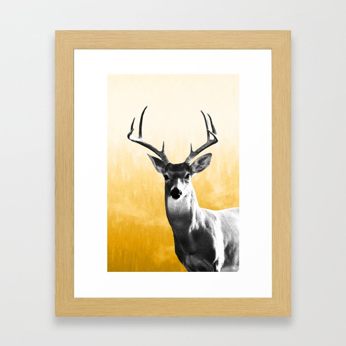 Deer Art Print Framed Art Print