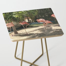 Pink Flamingos Side Table