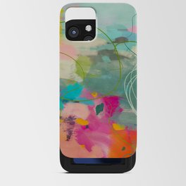 mixed abstract brush color study art 1 iPhone Card Case