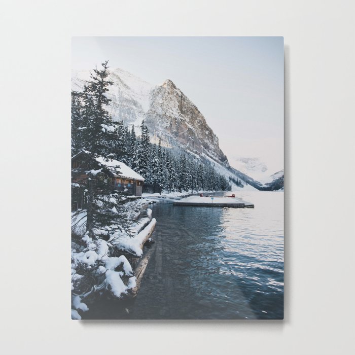 Winter Lake Louise Metal Print