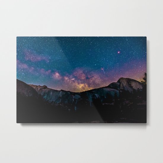 Galaxy Mountain Metal Print
