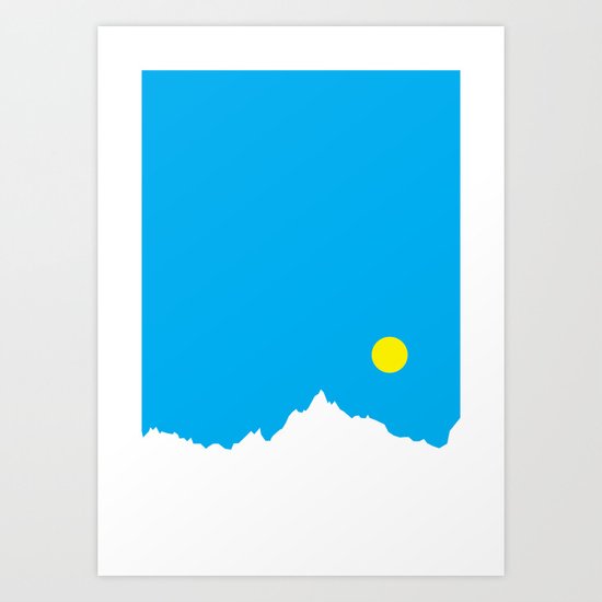 Mountain Sky Day Art Print