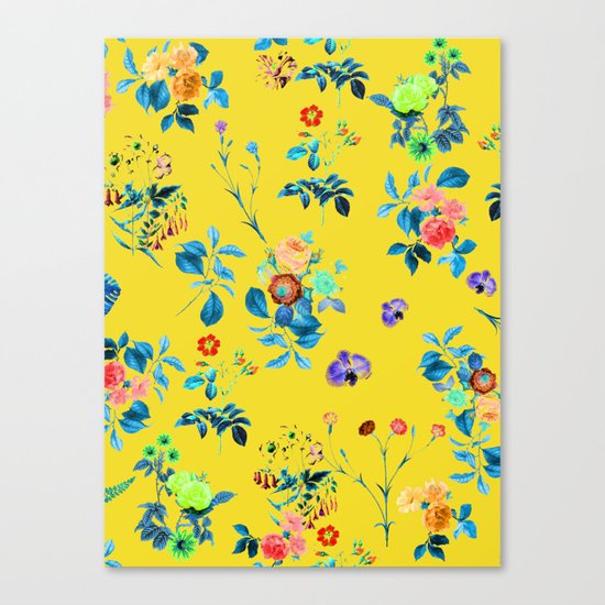 Floral Shower || #society6 #decor #buyart Canvas Print