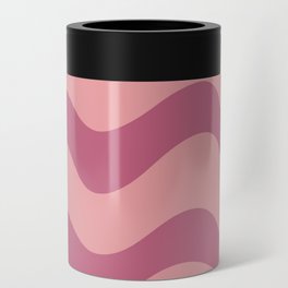Retro Candy Waves - Lipstick pink Can Cooler