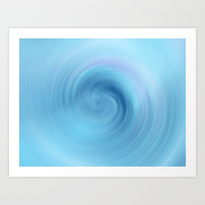 Water Blue Art Print