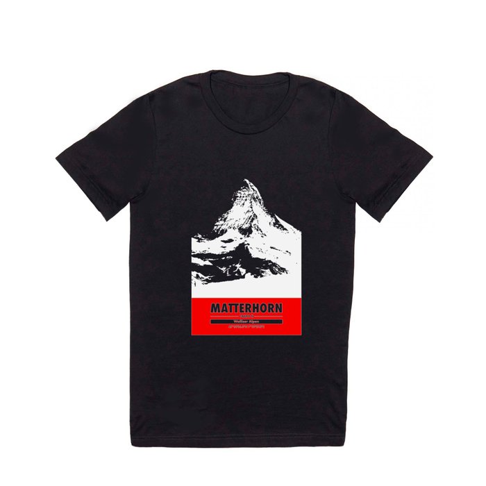 Mount Matterhorn Zermatt Swiss Alps Switzerland Mountain climbing Art T Shirt