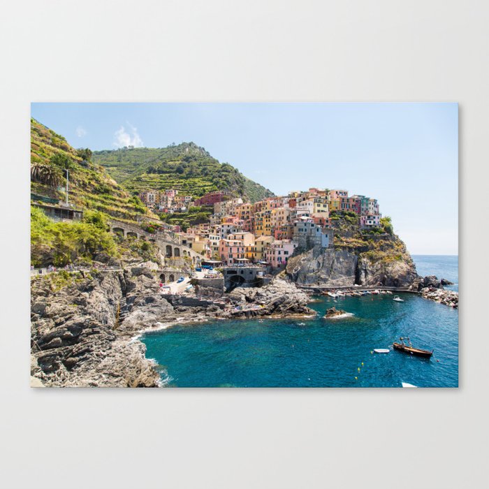 Manarola is one of the most beautiful islands of Cinque Terre Canvas Print