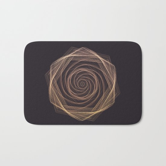 Geometric Rose Bath Mat