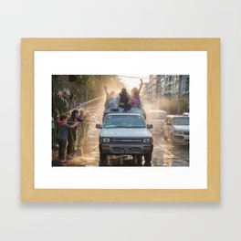 celebrating thingyan | myanmar Framed Art Print