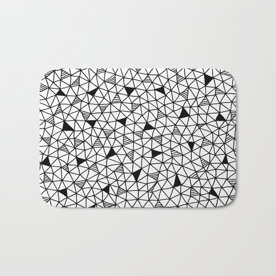 abstract triangle pattern Bath Mat