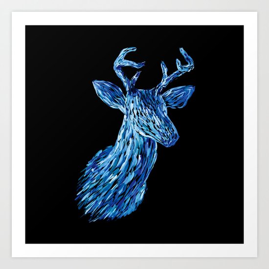 Аmazing deer head Art Print