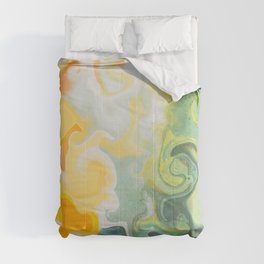 spring marble melt Comforter