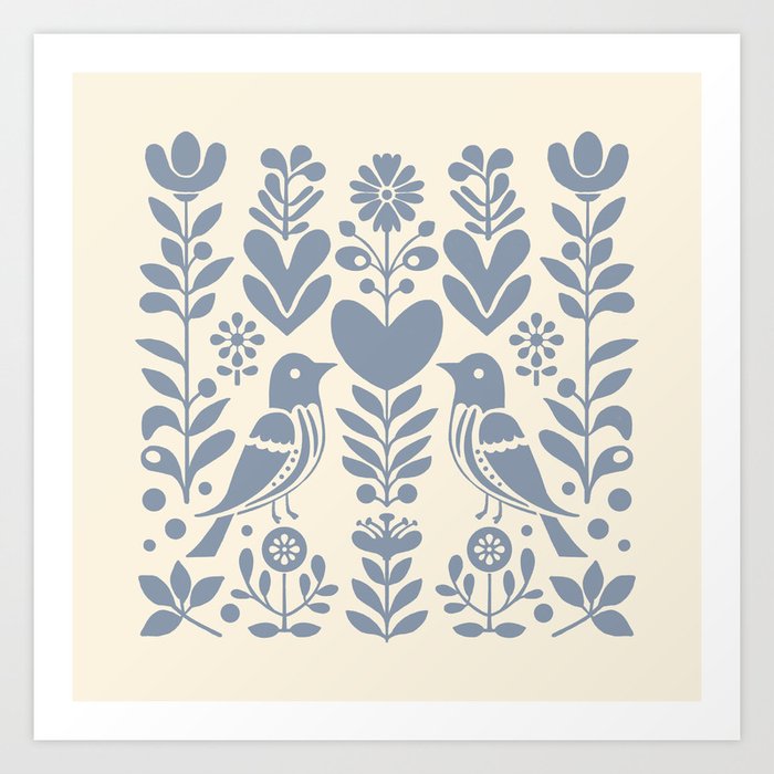 Love is in the air pattern  Art Print
