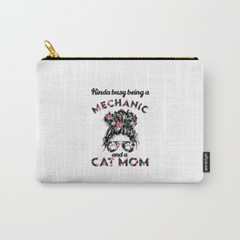 Mechanic cat mom funny gifts. Perfect present for mother dad friend him or her  Carry-All Pouch | Mechanic Job, Mechanic Mechanics, Mechanic Woman, Mechanic Christmas, Mechanic Birthday, Mechanic Cat Mom, Mechanic Gifts, Mechanic Student, Mechanic Art, Mechanic Design 