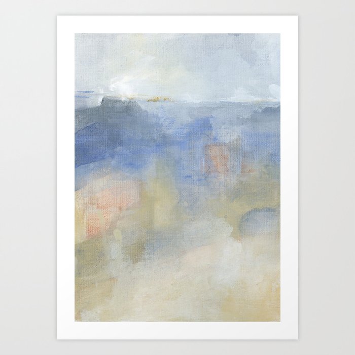 Horizon 56 - Abstract Seascape Landscape Painting  Art Print
