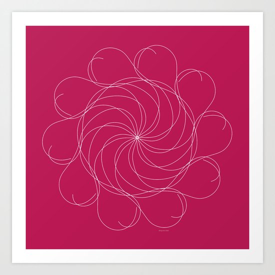 Ornament – Turning Flower Art Print