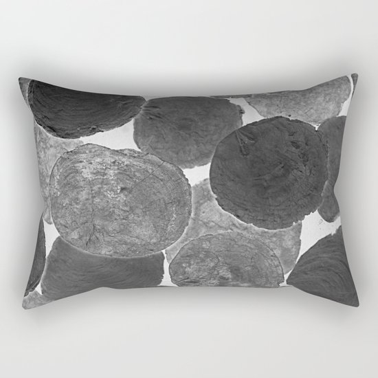 Abstract Gray Rectangular Pillow