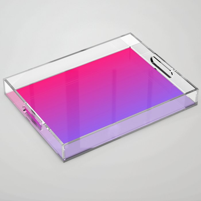 FUCHSIA & VIOLET OMBRE COLOR Acrylic Tray