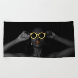 Black Excellence Beach Towel