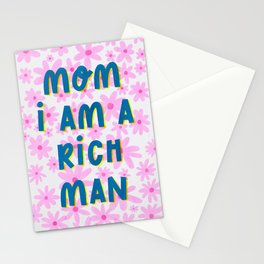 Mom I Am A Rich Man Stationery Card