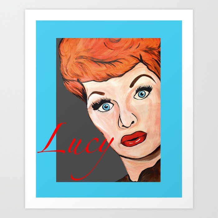 I Love Lucy Art Print By Portraitsontheperiphery Society6 I Love Lucy Art Print