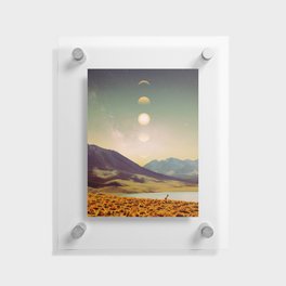 Phases - Space Aesthetic, Retro Futurism, Sci-Fi Floating Acrylic Print