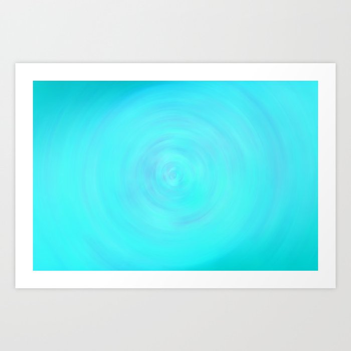 Water Blue Art Print