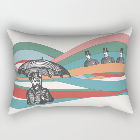 Riding the Waves Rectangular Pillow