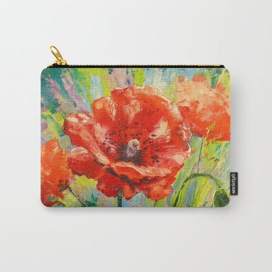 Blooming poppy Carry-All Pouch