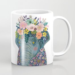 Elephant with flowers on head Mug