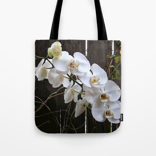White Orchid Tote Bag