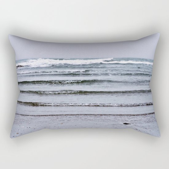 Winter Rippling Waves Rectangular Pillow