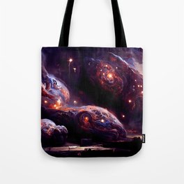 Nebula City Tote Bag