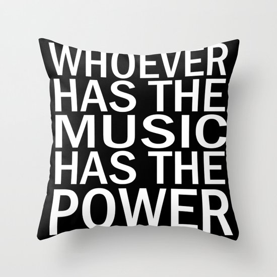 The Power of Music Throw Pillow
