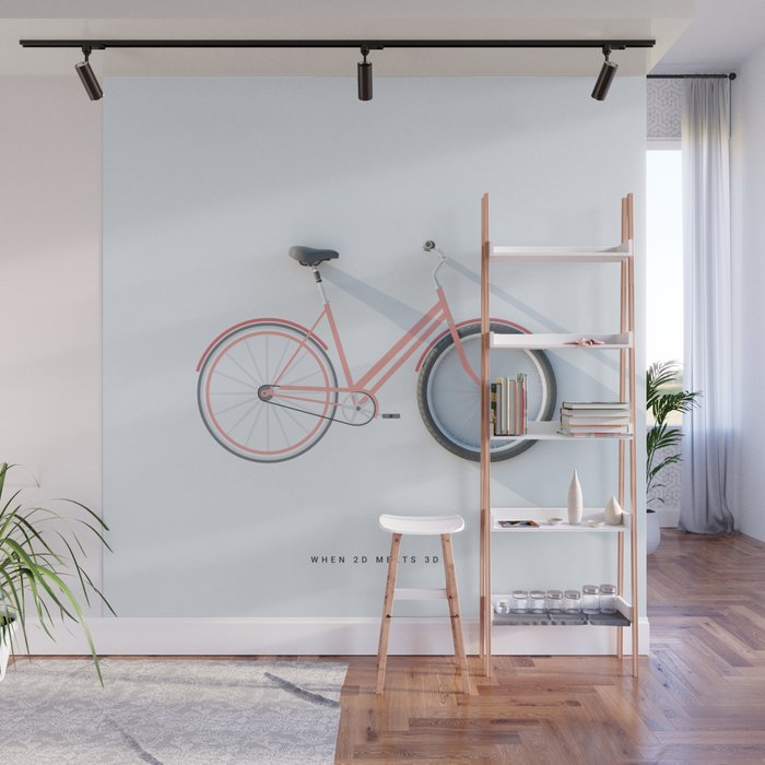 2d 3d Wall Mural By Webshocker Society6