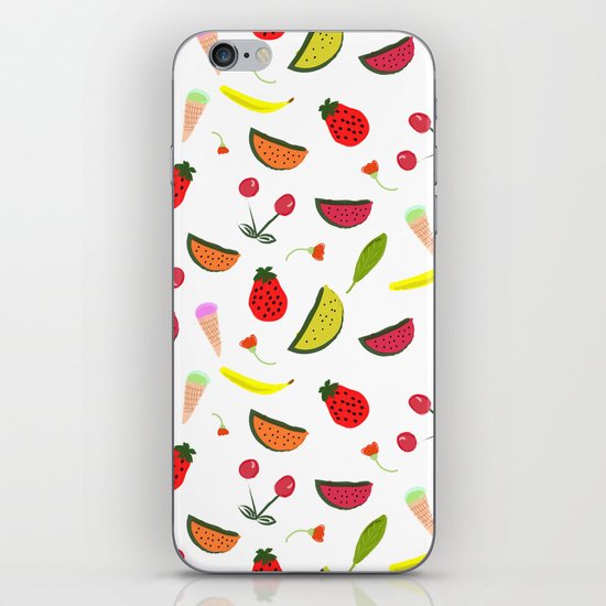 Vegan Goodies Pattern iPhone Skin