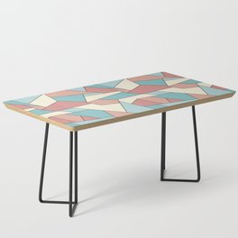 Geometric pattern retro vintage pastel  Coffee Table