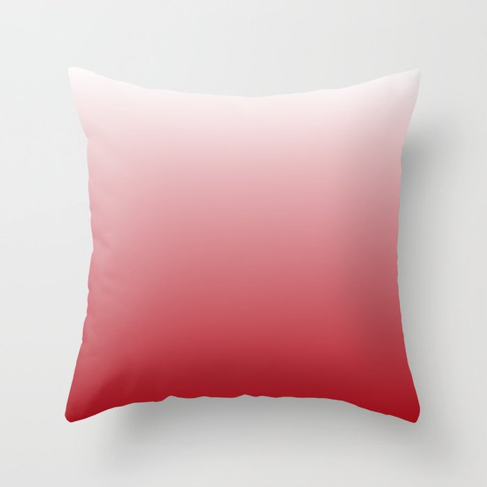 Muladhara Chakra Red Ombré Throw Pillow