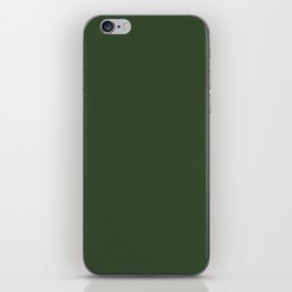 Dark Green Solid Color Pantone Douglas Fir 19-0220 TCX Shades of Green Hues iPhone Skin