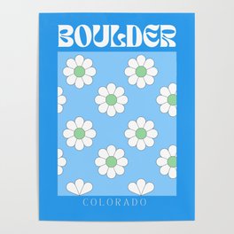 Boulder CO Flowers Poster