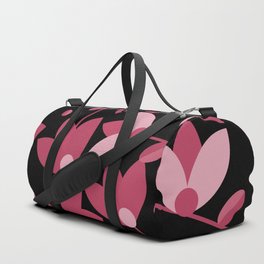 Modern Colored Flower Pattern On Dark Background! Duffle Bag